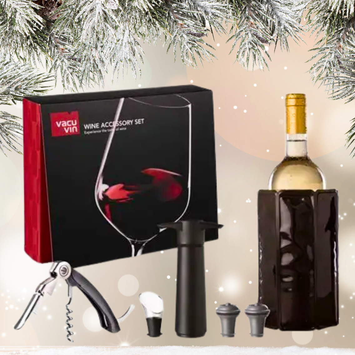 Vacu Vin | Wein Accessoire Set - Box 6 Teile