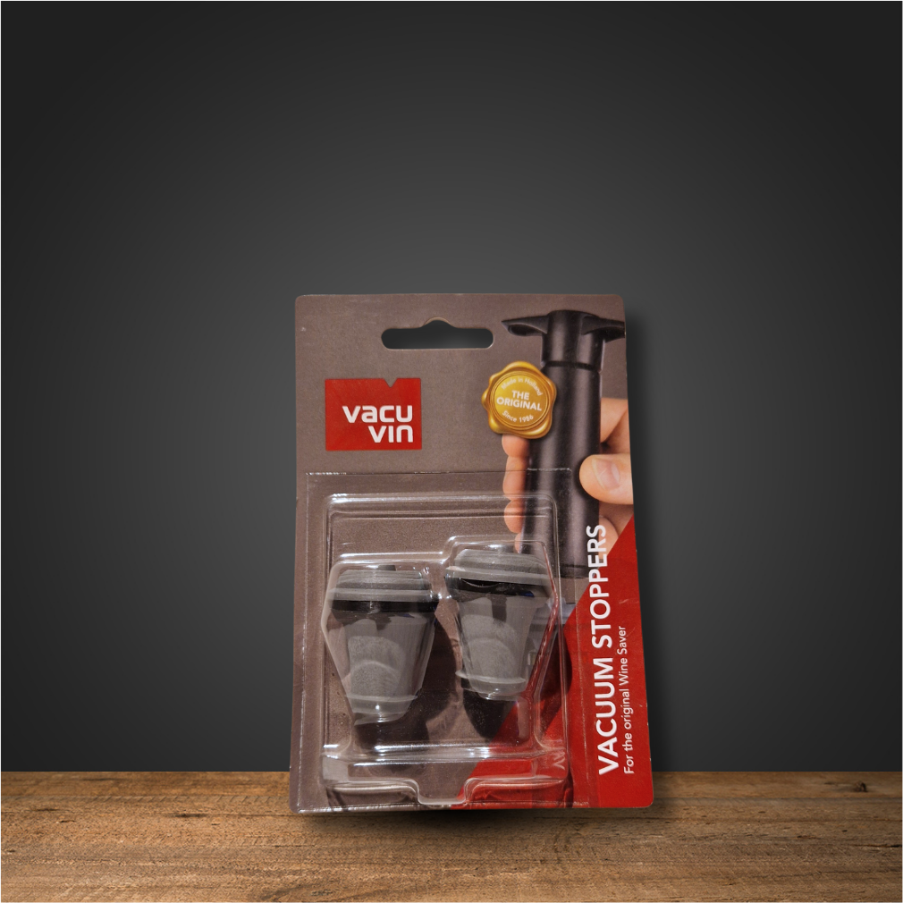 Vacu Vin | Vakuumweinstopfen Grau 2er Set