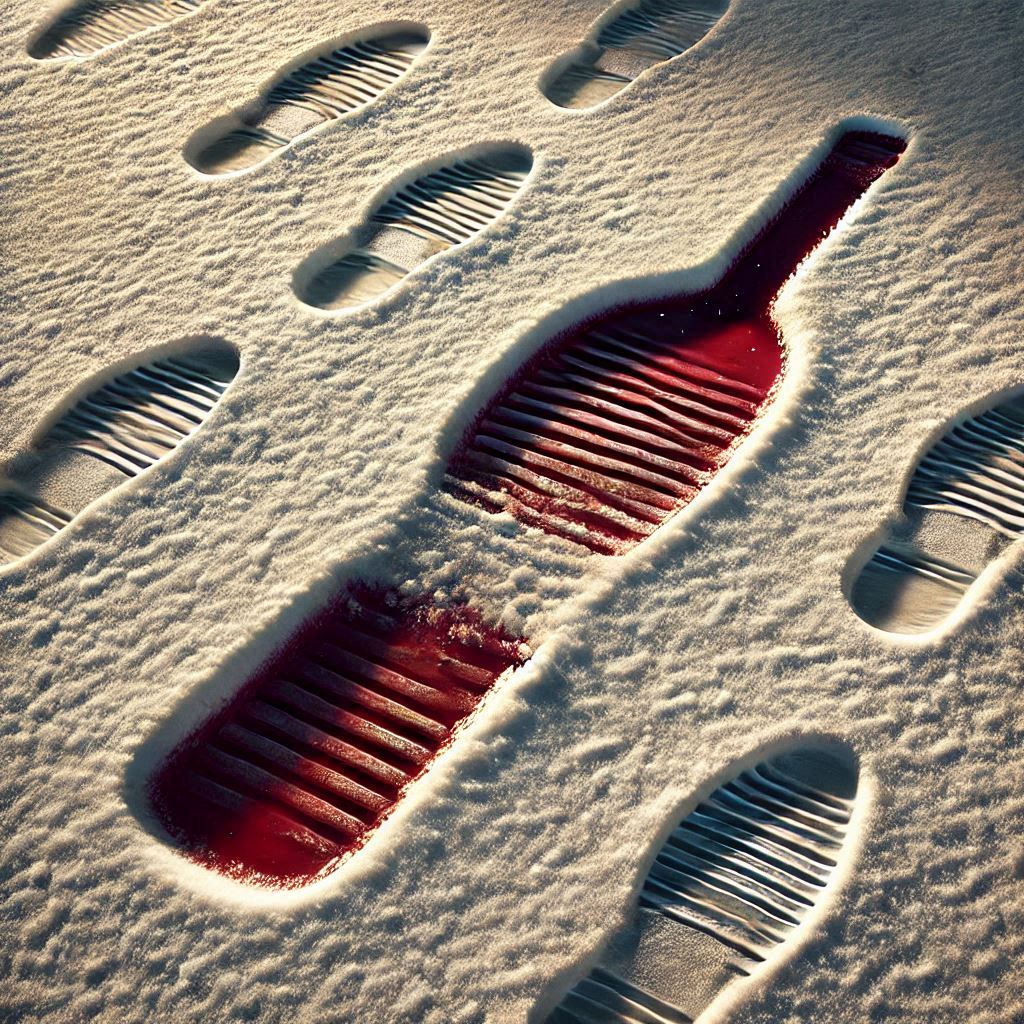 Winter Schnee Flasche