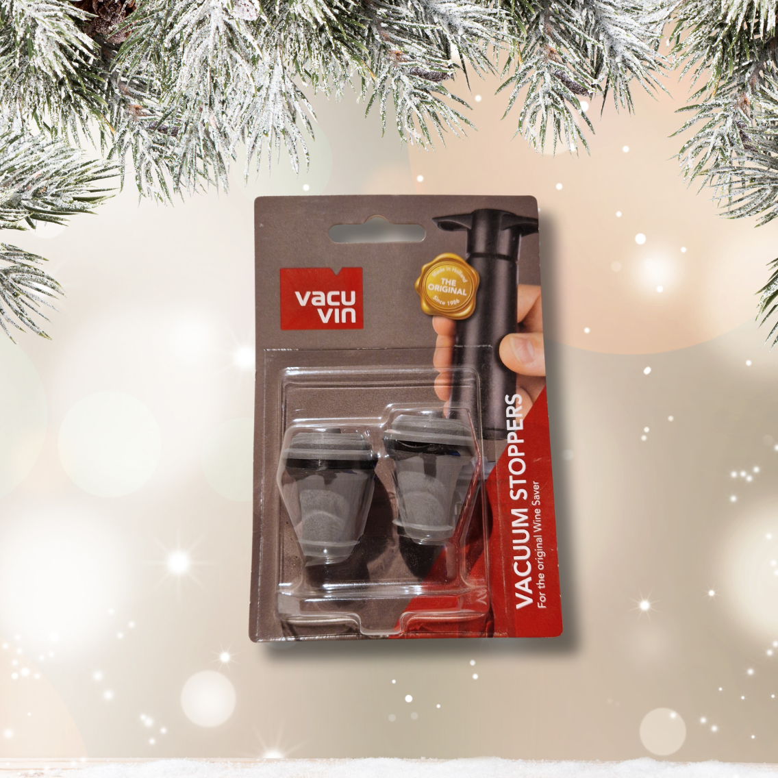 Vacu Vin | Vakuumweinstopfen Grau 2er Set