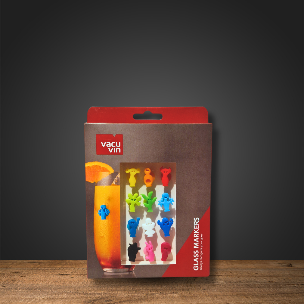 Vacu Vin | Glass Markers Party People 12er Set