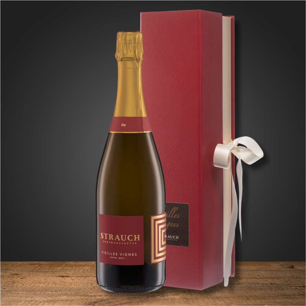 Strauch Sektmanufaktur | Vieilles Vignes Extra Brut BIO mit Geschenkbox